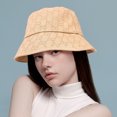 thumbnail image 1 of Beige Patterned Bucket Hat, 1 of 2