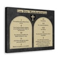 thumbnail image 5 of Scripture Walls 10 Commandments Spanish Los Diez Mandamientos Tablets Bible Verse Canvas Christian Wall Art Ready to Hang Unframed, 5 of 10