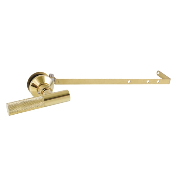 Kingston Brass KTKNLD2 Universal Front or Side Mount Toilet Tank Lever with Knurled Handle in Polished Brass