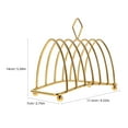 thumbnail image 2 of ETHZZLE Golden Stainless Steel Bread Display Stand for Kitchen Countertop Organizer, 2 of 6