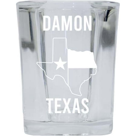 

Damon Texas Souvenir Laser Etched 2 Ounce Square Shot Glass Texas State Flag Design