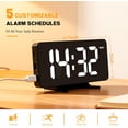 thumbnail image 2 of Digital Alarm Clock for Bedroom, Easy Setup Electronic Dual Alarm Clock with Large Numbers, Power-Off Memory Adjustable Brightness Bedside Clock with 5 Alarm Modes, 12/24H Display for Home, Office, 2 of 7