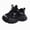 L101-Black, variant on CAUYDY Toddler Boys Black Lace Up Sneakers Breathable Mesh Athletic Running Shoes Non Slip Lightweight Sport Shoes for Kids Outdoor Play(L101-Pink,7)