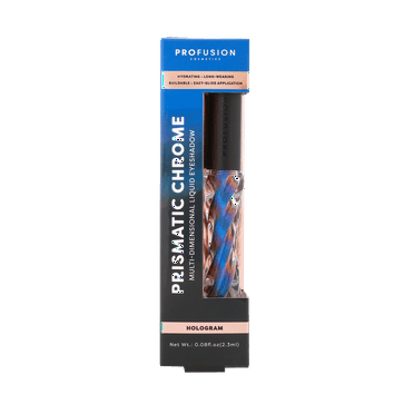 Profusion Cosmetics Prismatic Chrome Multi-Dimensional Liquid Eyeshadow, Hydrating, Long-Wearing for Vibrant Eye Looks, Hologram