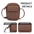thumbnail image 3 of Bolso vertical para teléfono móvil de Pu Bolso pequeño diagonal simple de moda Bolso pequeño de cuero suave, 3 of 5