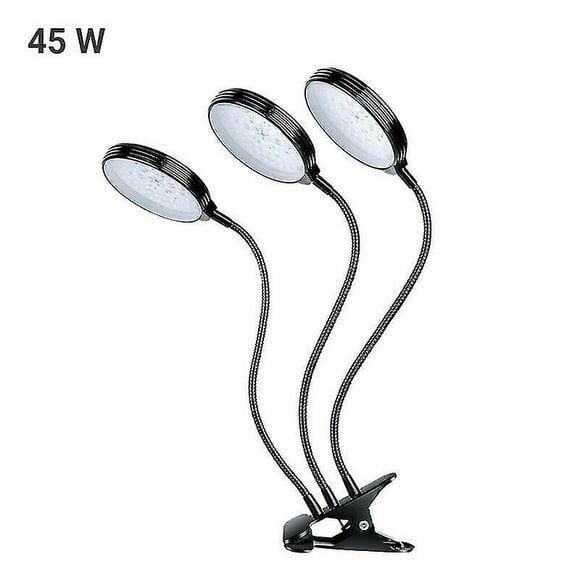 Growth charts 45w led grow light plant growing lamp lights with clip for hydroponics indoor plants (HTOOQ)