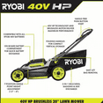thumbnail image 2 of RYOBI 40V HP 20 in. Cordless Electric Battery, 2 of 10