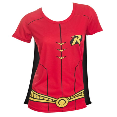 robin sublimated caped womens costume tee