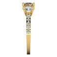 thumbnail image 3 of Clara Pucci 14K Yellow Gold 1.97ct YellowMoissanite Three-Stone Ring, 3 of 8
