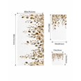 thumbnail image 4 of Brown Eucalyptus Leaves Towel Set of 3, Soft Microfiber Bath Towels, Hand Towel, Washcloths, Summer Watercolor Leaf Quick-Dry Absorbent Towels for Bathroom Kitchen Hotel Beach Gym Spa, 4 of 7