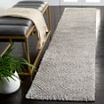 thumbnail image 2 of SAFAVIEH Tahoe Ainsley Geometric Shag Runner Rug, Grey, 2' x 9', 2 of 8