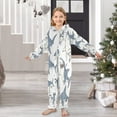 thumbnail image 6 of Soft Big Kids Onesie Pajamas Cozy Loose-Fit Jumpsuits for kids with Pockets for Christmas Lounge & Play Blue Shark with White Belly, 6 of 8