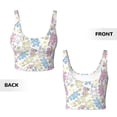 thumbnail image 6 of Uemuo Cartoon Bunny Pattern Women's Sports Bra - High Impact Support, Breathable, and Comfortable Athletic Bra for Running, Yoga, and Workouts, 6 of 9