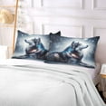 thumbnail image 5 of Adorable Wolf in Night Plush Pillow Cases Standard Size Ultra Soft Warm Pillowcases with Zipper 20"x26", 5 of 9