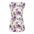 thumbnail image 4 of Summer Tank Tops for Women Floral Print Tank Top Casual Loose Sleeveless Blouse Elegant Summer Shirt, 4 of 7