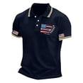 thumbnail image 4 of RMGVDSD Men's Classic Fit Shirts 4th Of July Patriotic Shirt 250th Anniversary USA Polo Shirts Short Sleeve Graphic Print Shirt Independence Day Outfit Daily Work Shirts, 4 of 5