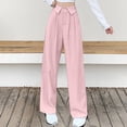 thumbnail image 6 of Hvot&aat Women's Y2K Fashion Pleated Pants Trousers Solid Color Lapel Suit Pants Business Casual Straight Leg Pants, 6 of 6