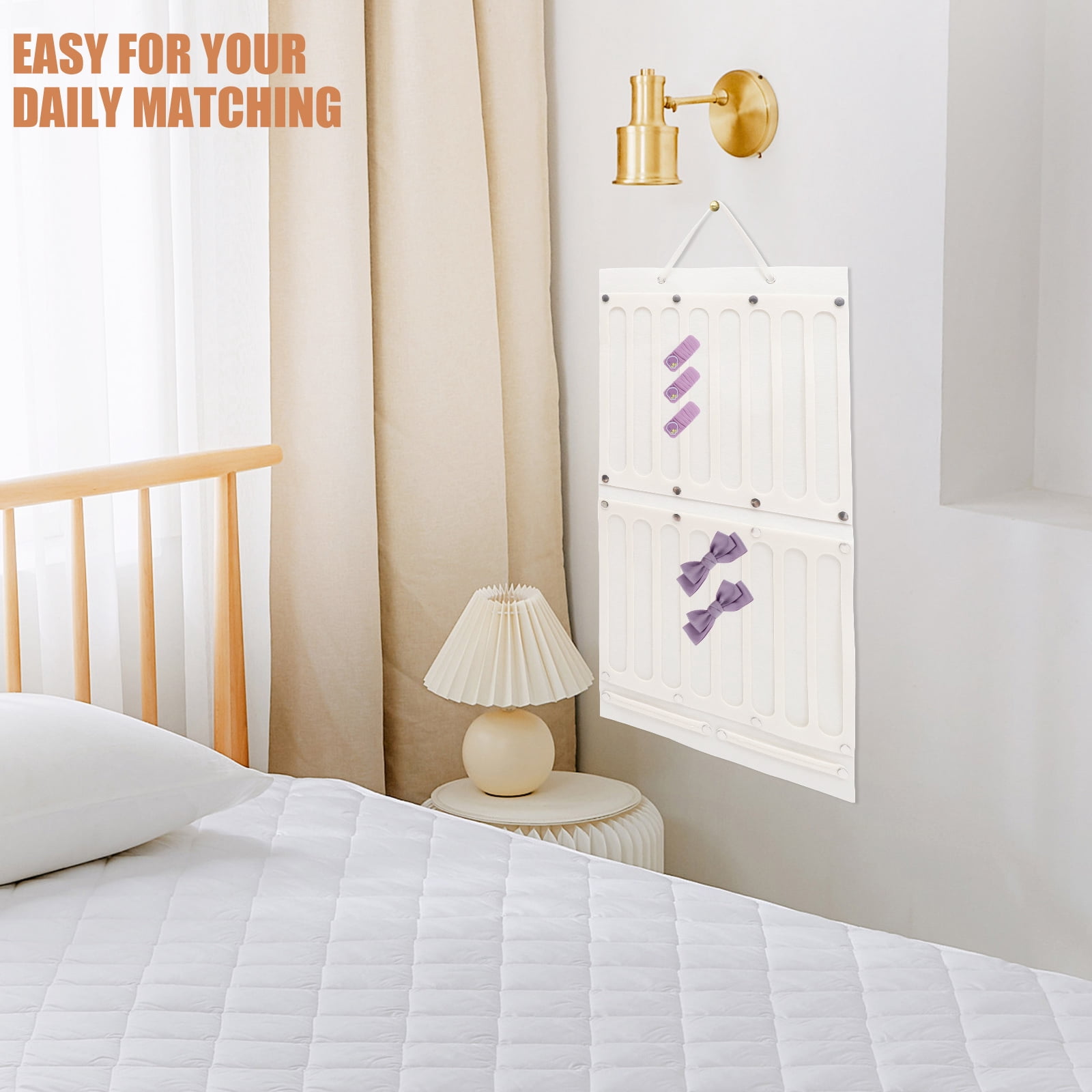 UPKOCH Hanging Hair Bow Organizer Felt Headband Hanger 2Pcs For Parents In Daily Use