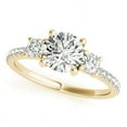 thumbnail image 2 of 2.80 Ct Round Diamond Bridal Rings Solid 18K Yellow Gold, 2 of 5