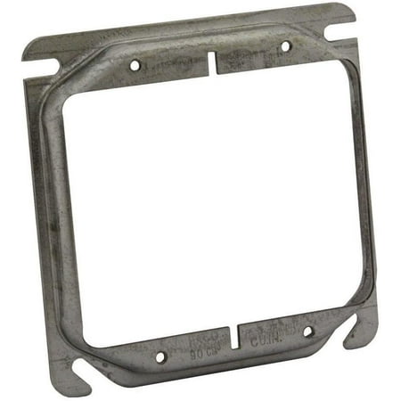 

Hubbell-Raco 8778 Hubbell-Raco 4 in. Square Cover 2-Device 1/2 Raised Steel