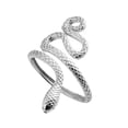 thumbnail image 2 of Anillo de Serpiente Jinwen Abierto y Pulido Metal, 2 of 8