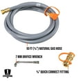 thumbnail image 4 of Blackstone Propane to Natural Gas Conversion Kit, 10ft Hose, 4 of 6