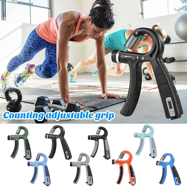 Qianha Mall Hand Finger Exerciser Hand Grip Strengthener Adjustable Resistance Hand Gripper for Athletes Finger Stretching Bands Forearm Workout Equipment Stress Walmart