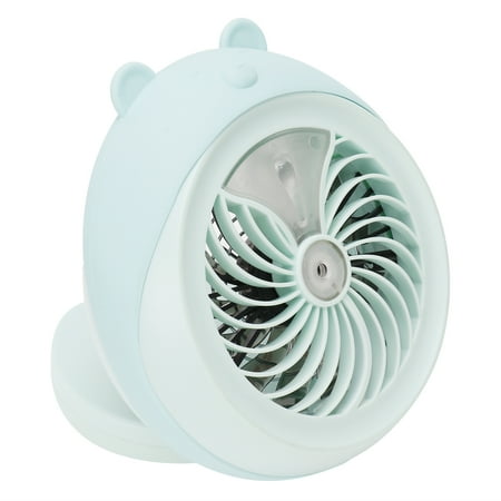 

2024 Cute Desktop Mini Fan Portable Humidifying Mist Spray Fan for Home Office SuppliesBlue Bear