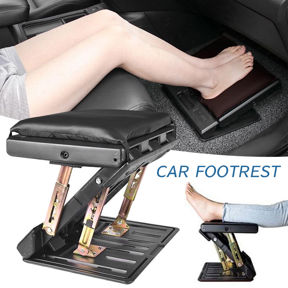 Maximum Load 120 Pounds Under-Desk Foot Rest with Massage Surface Adjustable Office Footrest with 4 Height Levels Brown