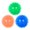 Blue, orange, and green 3-piece mix (zipper bag), variant on Popular sound-making spiky dog ball, durable pet toy, TPR elastic interactive dog toy ball manufacturer