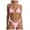 Pink-A, variant on QHFBli Brazilian Bikini Sets for Women High Cut 2PCS Thong Swimsuit Tie Knot Ruched Swimwear