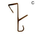 thumbnail image 4 of Over Door Hook Hangers plastics Kitchen Bathroom Cupboard free Punch, 4 of 7