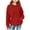 Red, variant on Dxzfnsa Girls Winter Sweatshirts Children's Solid Color Hooded Pullovers Girls Round Neck Long Sleeved Pullover Sweatshirts Lightweight Comfy Hoodies with Pocket