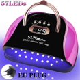 thumbnail image 5 of 57LEDs UV LED Nail Lamp Acrylic Gel Dryer Lamp With Smart Sensor Low Heat Mode Purple Nail Art Salon Manicure Machine, 5 of 5
