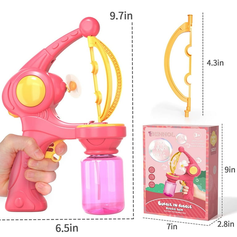  Bubble Gun,Bubble Machine for Kids Big 5 Hole Fish Bubble  Blower with 125ml Solution/Music/Colorful LED Light,10000+ Bubbles Per  Minute,Bubble Maker for Wedding,Boys Girls Toys Gifts,Birthday, Parties :  Toys & Games