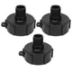 thumbnail image 5 of 3 piezas de conector de tanque IBC, rosca G3/4, adaptador de drenaje de plástico ABS, accesorio de válvula de repuesto S60x6, 5 of 12