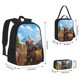 thumbnail image 2 of Balery Snowy Mountain Photography Bear Mochila escolar 3 en 1 para niños: mochila resistente con lonchera térmica y estuche para lápices. Mochila escolar para niños y niñas., 2 of 7