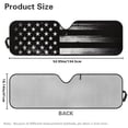thumbnail image 7 of Uorisanigo Windshield Sun Shade for Jeep, Car Sunshade for Jeep Wrangler TJ JK JL1997-2024, Windshield Shades UV Rays Blocker Sun Visor Shades Keep Vehicle Cool, Black and White American Flag, 7 of 7