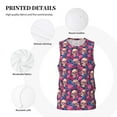thumbnail image 3 of Pofeuu Skull rose blue flower Print Basketball Jersey, Shirts for Men Youth Basketball Jersey Crew Neck-3X-Large, 3 of 6