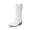 WHITE-PU, variant on Women's Mid Calf Boots Cowboy Cowgirl Embroidered Western Boots Square Toe Chunky Heel Wide Width