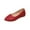 #0161-Red, variant on Closed Pointed Toe Flats for Women Leather Pointy Toe Comfortable Low Heel Slip On Pumps Shoes Office Lady Leather Dress Shoes Work Party Dating Church Gift