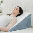 Bed Wedge Pillow for Sleeping, 9 & 12 Inch Adjustable Wedge Pillow for