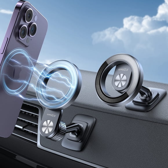 Soporte magnético para teléfono Apps2Car Magsafe para iPhone con funda