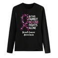 thumbnail image 3 of cllios Breast Cancer Awareness Tops for Women Cute Long Sleeve Pink Ribbon Print Shirts Causal Crewneck Tshirt Blouse In October We Wear Pink Tshirts, 3 of 4