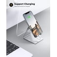 thumbnail image 3 of FUNING Cell Phone Stand, Desk Phone Holder Cradle, Compatible with Phone 12 Mini 11 Pro Xs Max XR X 8 7 6 Plus SE, All Smartphones Charging Dock, Office Desktop Accessories, 3 of 7