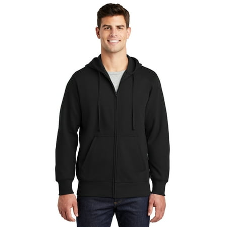 Sport-Tek® Full-Zip Hooded Sweatshirt. St258 Black Xl | Walmart Canada