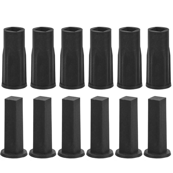 hengzirui 6Pcs Plastic Xmas Tree Bases Practical Xmas Tree Holders Tree Fixators Black