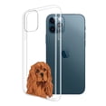 thumbnail image 2 of WIRESTER Transparent Soft Gel TPU Clear Case Slim Protective Cover for Apple iPhone 12 Pro Max 6.7" 2020, Ruby Cavalier King Charles Spaniel Dog, 2 of 3