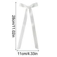 thumbnail image 3 of 12 Pieces Of Ivory Bow Decorations, Wedding Background Channel Decorations, Satin Bows, Chair Decorations, Elegant Ceremonial Ribbons, 3 of 5