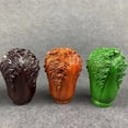 thumbnail image 2 of Ebony carved cabbage ornament, solid wood home furnishing, housewarming decoration, office living room decoration, opening gift., 2 of 4